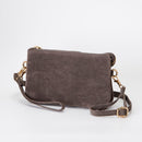 TG10573 Stacey Faux Suede 3 compartments Crossbody Bag - MiMi Wholesale