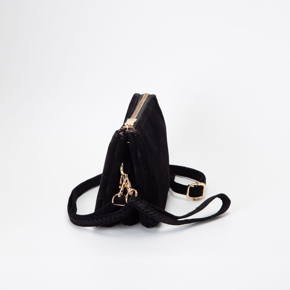 TG10573 Stacey Faux Suede 3 compartments Crossbody Bag - MiMi Wholesale