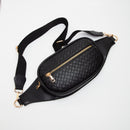 TG10600 April Quilted Leather Sling Bag/Fanny Pack - MiMi Wholesale