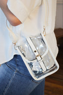 TG10608 Game Day Clear Buckle Strap Mini Crossbody Bag - MiMi Wholesale