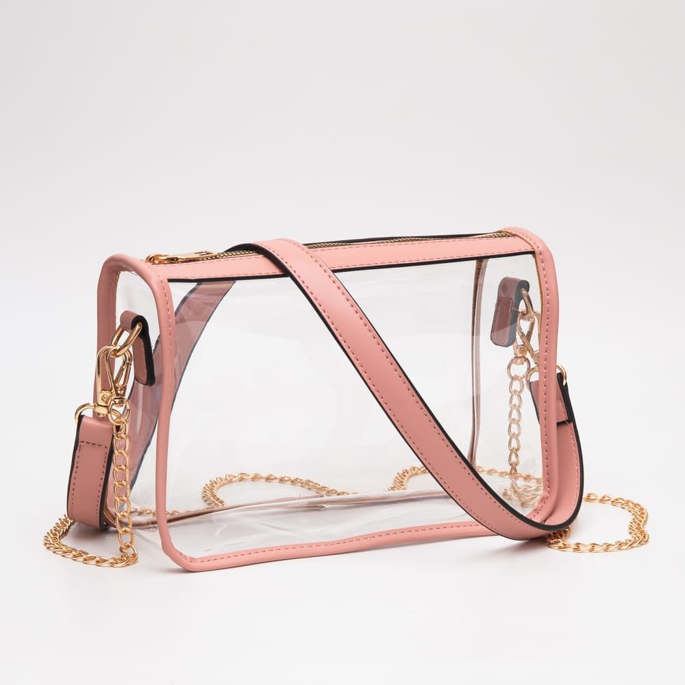 TG10614 Sophia Clear Gameday Crossbody Bag - MiMi Wholesale