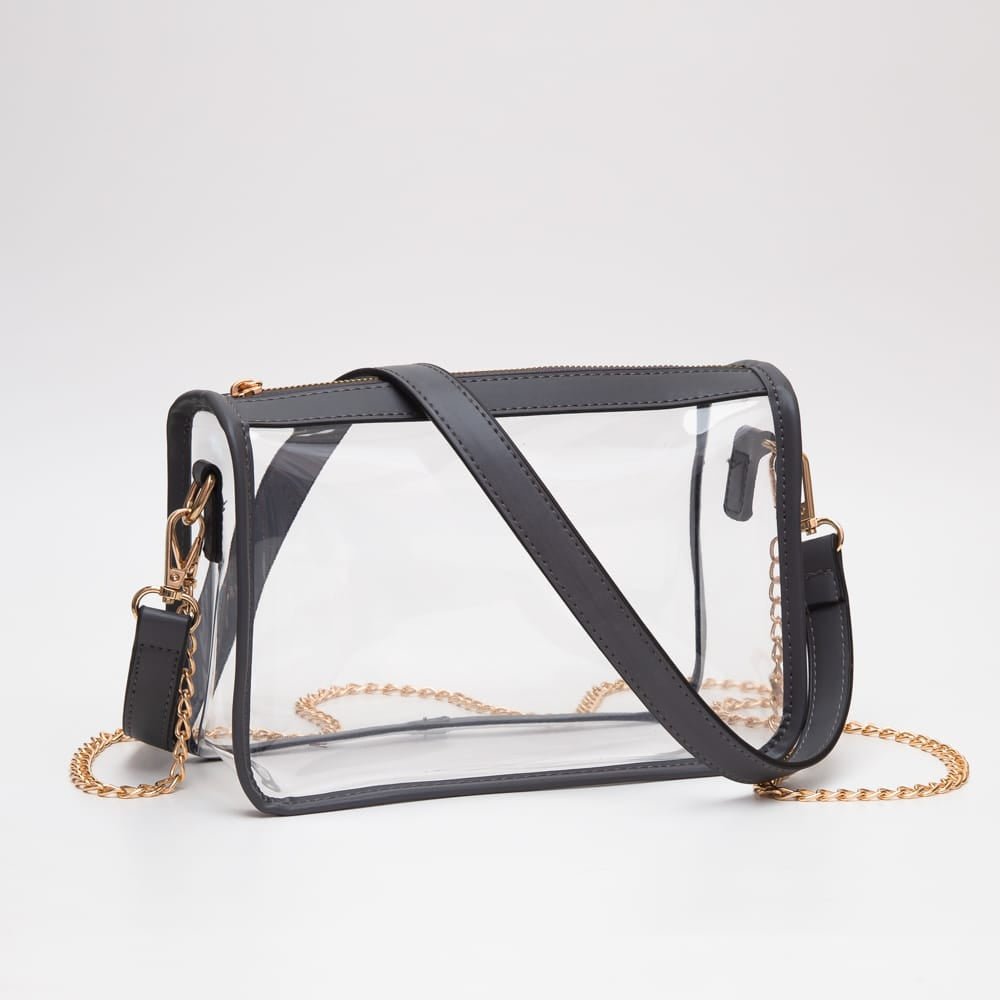 TG10614 Sophia Clear Gameday Crossbody Bag - MiMi Wholesale