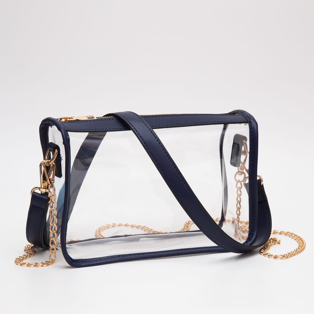 TG10614 Sophia Clear Gameday Crossbody Bag - MiMi Wholesale
