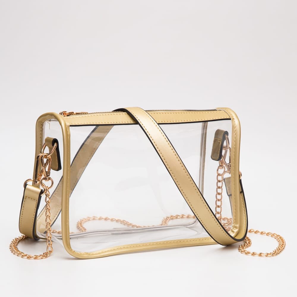 TG10614 Sophia Clear Gameday Crossbody Bag - MiMi Wholesale