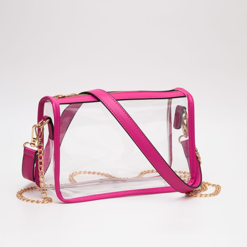 TG10614 Sophia Clear Gameday Crossbody Bag - MiMi Wholesale