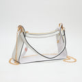 TG10618 Marilyn Clear Satchel Bag With Chain Strap - MiMi Wholesale