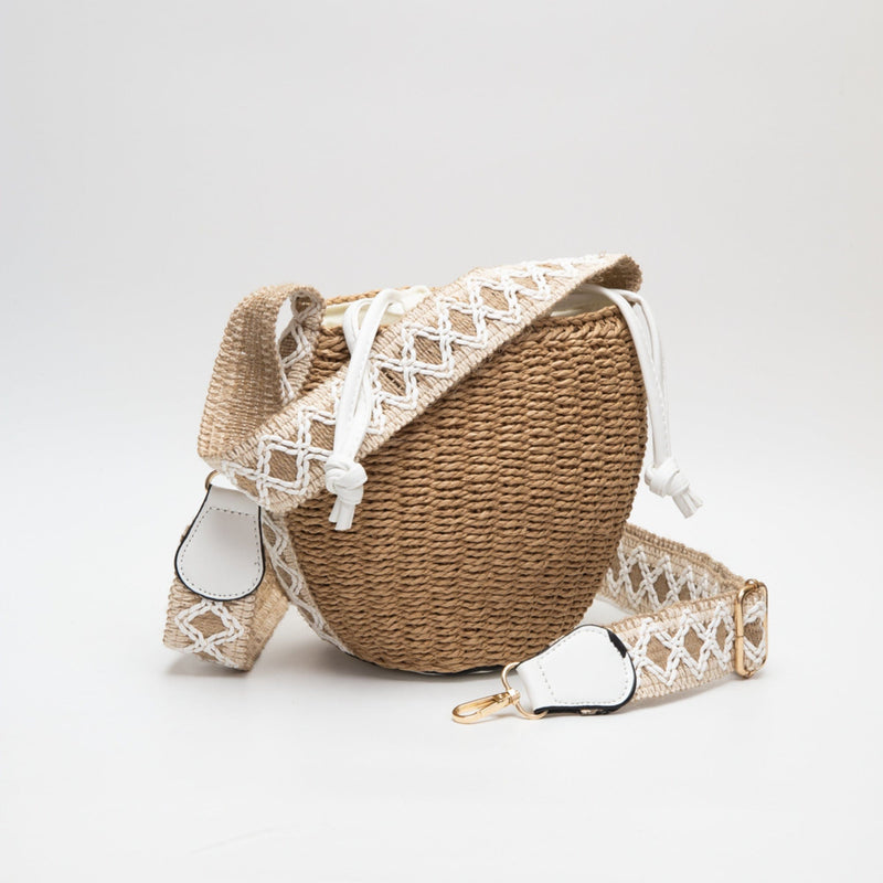 TG10621 Shaina Rattan Bucket Bag - MiMi Wholesale