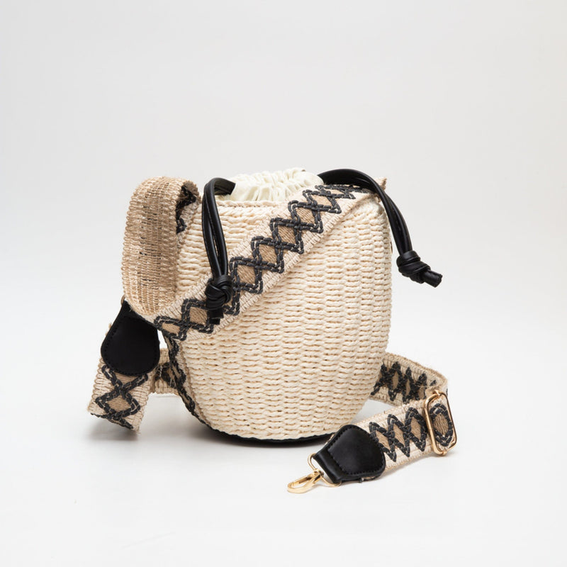 TG10621 Shaina Rattan Bucket Bag - MiMi Wholesale