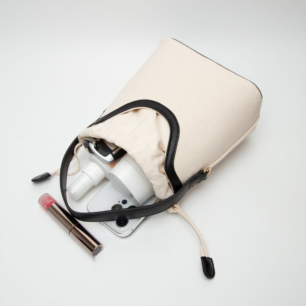 TG10623 Kiersten Canvas Drawstring Satchel Bag - MiMi Wholesale