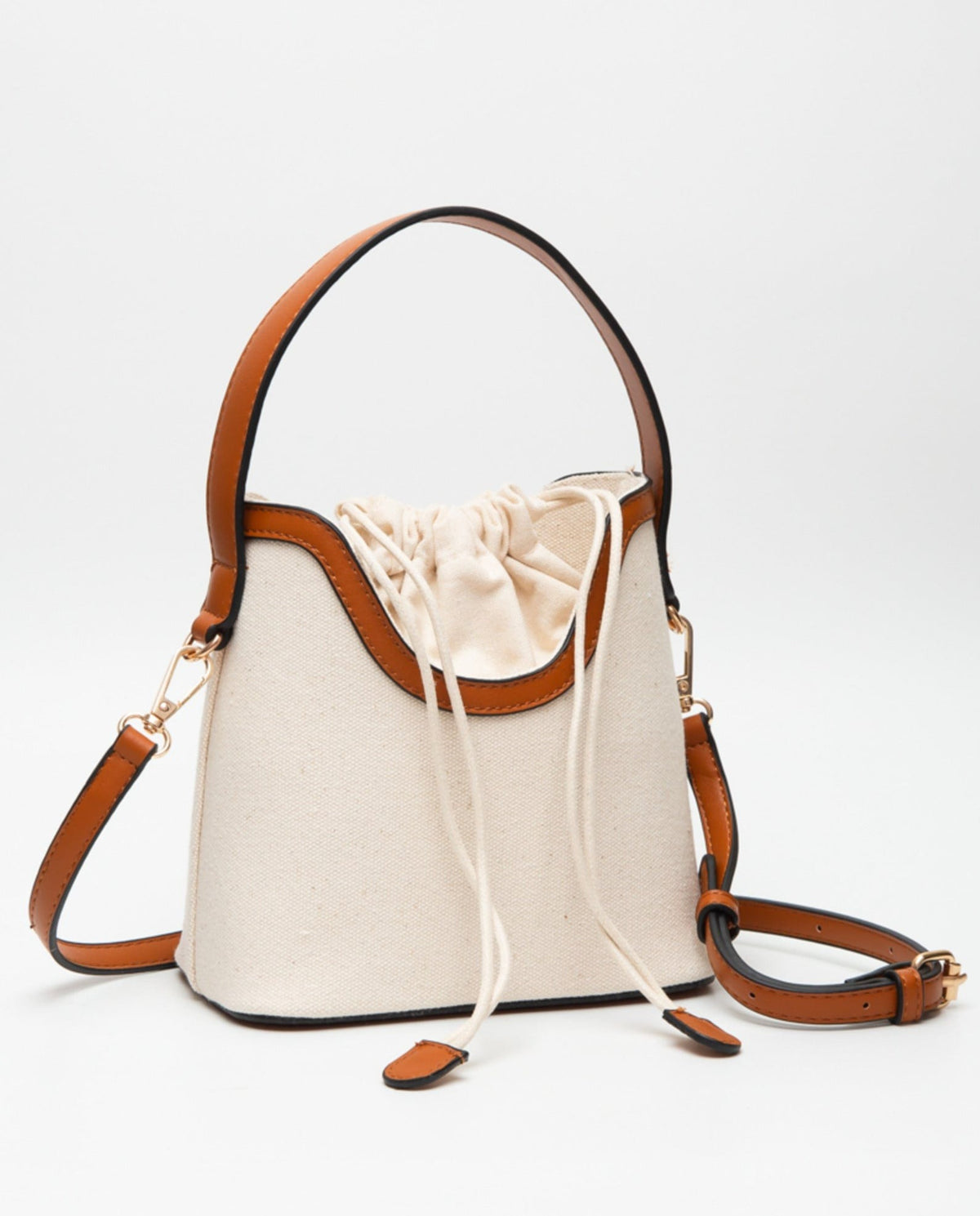 TG10623 Kiersten Canvas Drawstring Satchel Bag - MiMi Wholesale