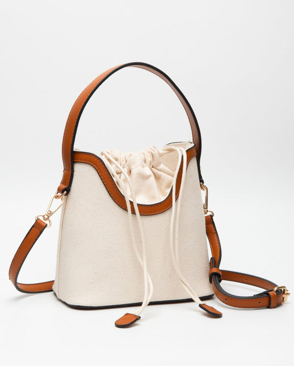 TG10623 Kiersten Canvas Drawstring Satchel Bag - MiMi Wholesale