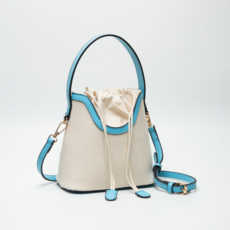 TG10623 Kiersten Canvas Drawstring Satchel Bag - MiMi Wholesale