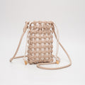 TG10626 Cara Mini Woven Drawstring Crossbody Bag - MiMi Wholesale