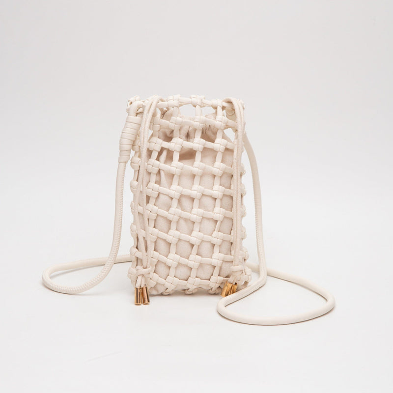 TG10626 Cara Mini Woven Drawstring Crossbody Bag - MiMi Wholesale