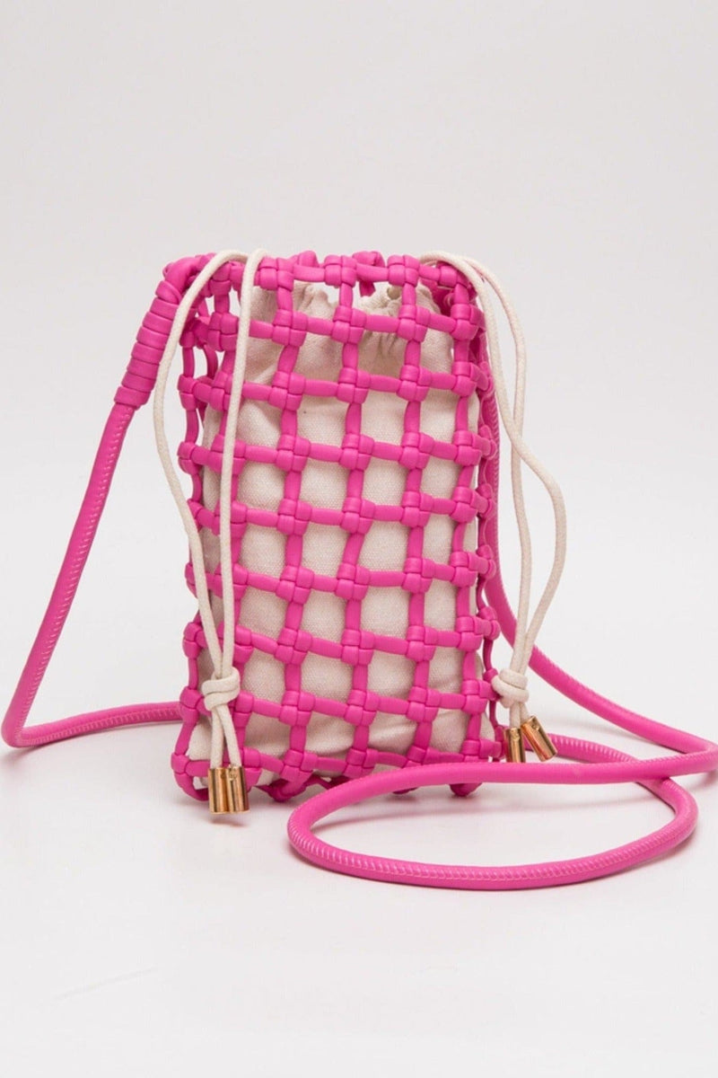 TG10626 Cara Mini Woven Drawstring Crossbody Bag - MiMi Wholesale