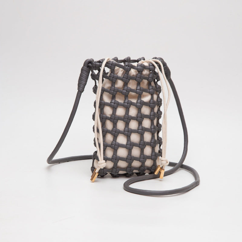 TG10626 Cara Mini Woven Drawstring Crossbody Bag - MiMi Wholesale