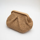 TG10636 Bila Hinge Straw Clutch Bag - MiMi Wholesale