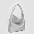 TG10640 Tiara Woven Hobo Tote Bag With Pouch - MiMi Wholesale