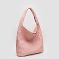 TG10640 Tiara Woven Hobo Tote Bag With Pouch - MiMi Wholesale