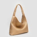 TG10640 Tiara Woven Hobo Tote Bag With Pouch - MiMi Wholesale