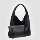 TG10640 Tiara Woven Hobo Tote Bag With Pouch - MiMi Wholesale