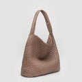 TG10640 Tiara Woven Hobo Tote Bag With Pouch - MiMi Wholesale