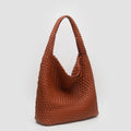 TG10640 Tiara Woven Hobo Tote Bag With Pouch - MiMi Wholesale