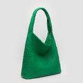 TG10640 Tiara Woven Hobo Tote Bag With Pouch - MiMi Wholesale