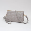 TG10647 Kate Woven Three Compartment Crossbody Wristlet Bag - MiMi Wholesale