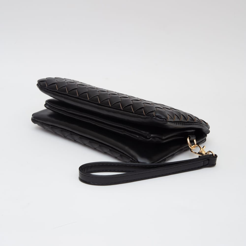 TG10647 Kate Woven Three Compartment Crossbody Wristlet Bag - MiMi Wholesale