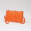 TG10647 Kate Woven Three Compartment Crossbody Wristlet Bag - MiMi Wholesale