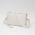 TG10647 Kate Woven Three Compartment Crossbody Wristlet Bag - MiMi Wholesale