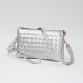 TG10647 Kate Woven Three Compartment Crossbody Wristlet Bag - MiMi Wholesale