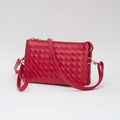 TG10647 Kate Woven Three Compartment Crossbody Wristlet Bag - MiMi Wholesale