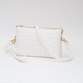 TG10647 Kate Woven Three Compartment Crossbody Wristlet Bag - MiMi Wholesale