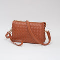 TG10647 Kate Woven Three Compartment Crossbody Wristlet Bag - MiMi Wholesale
