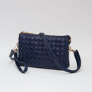 TG10647 Kate Woven Three Compartment Crossbody Wristlet Bag - MiMi Wholesale