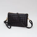 TG10647 Kate Woven Three Compartment Crossbody Wristlet Bag - MiMi Wholesale