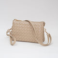 TG10647 Kate Woven Three Compartment Crossbody Wristlet Bag - MiMi Wholesale