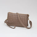 TG10647 Kate Woven Three Compartment Crossbody Wristlet Bag - MiMi Wholesale