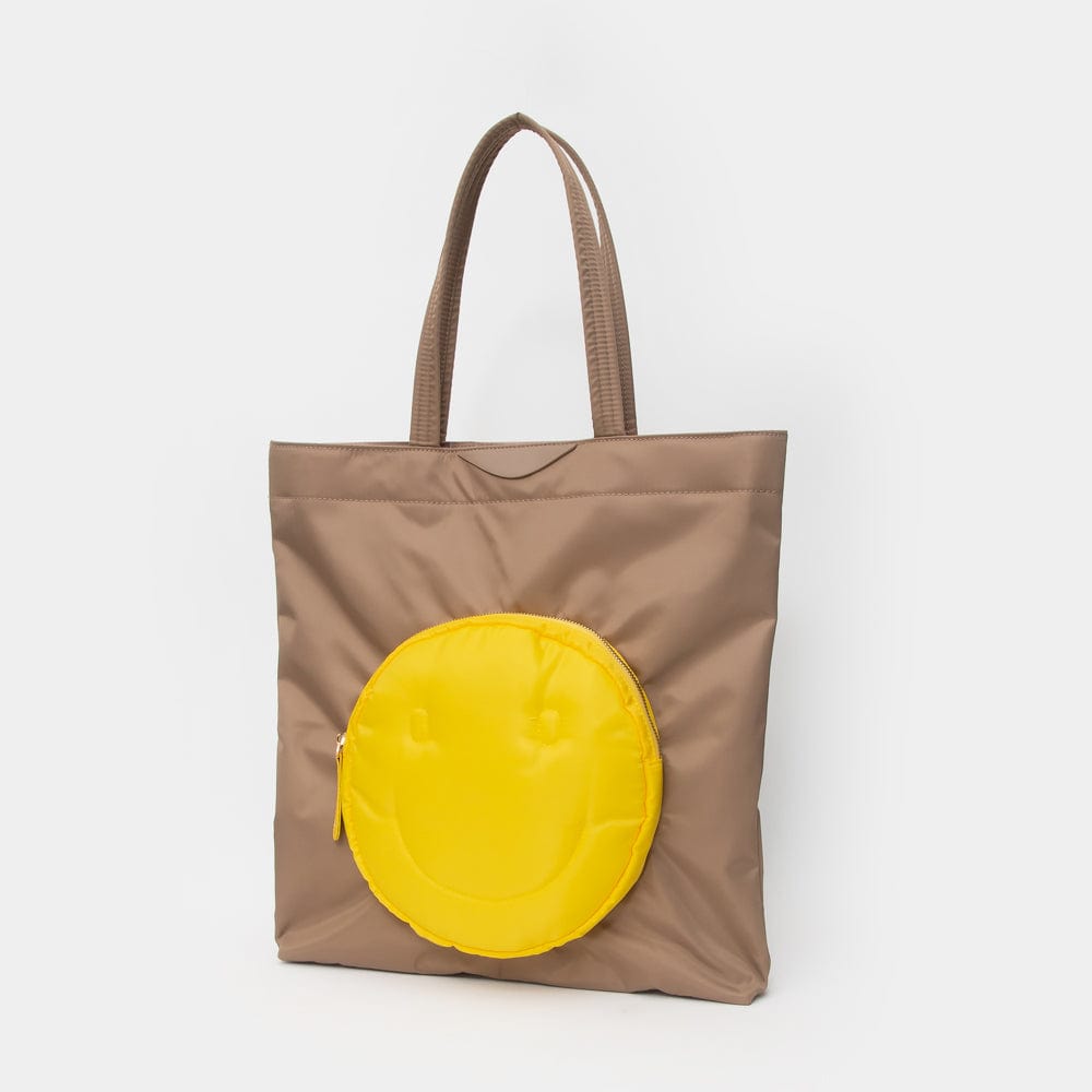 TG10662 Smiley Pocket Tote Bag - MiMi Wholesale
