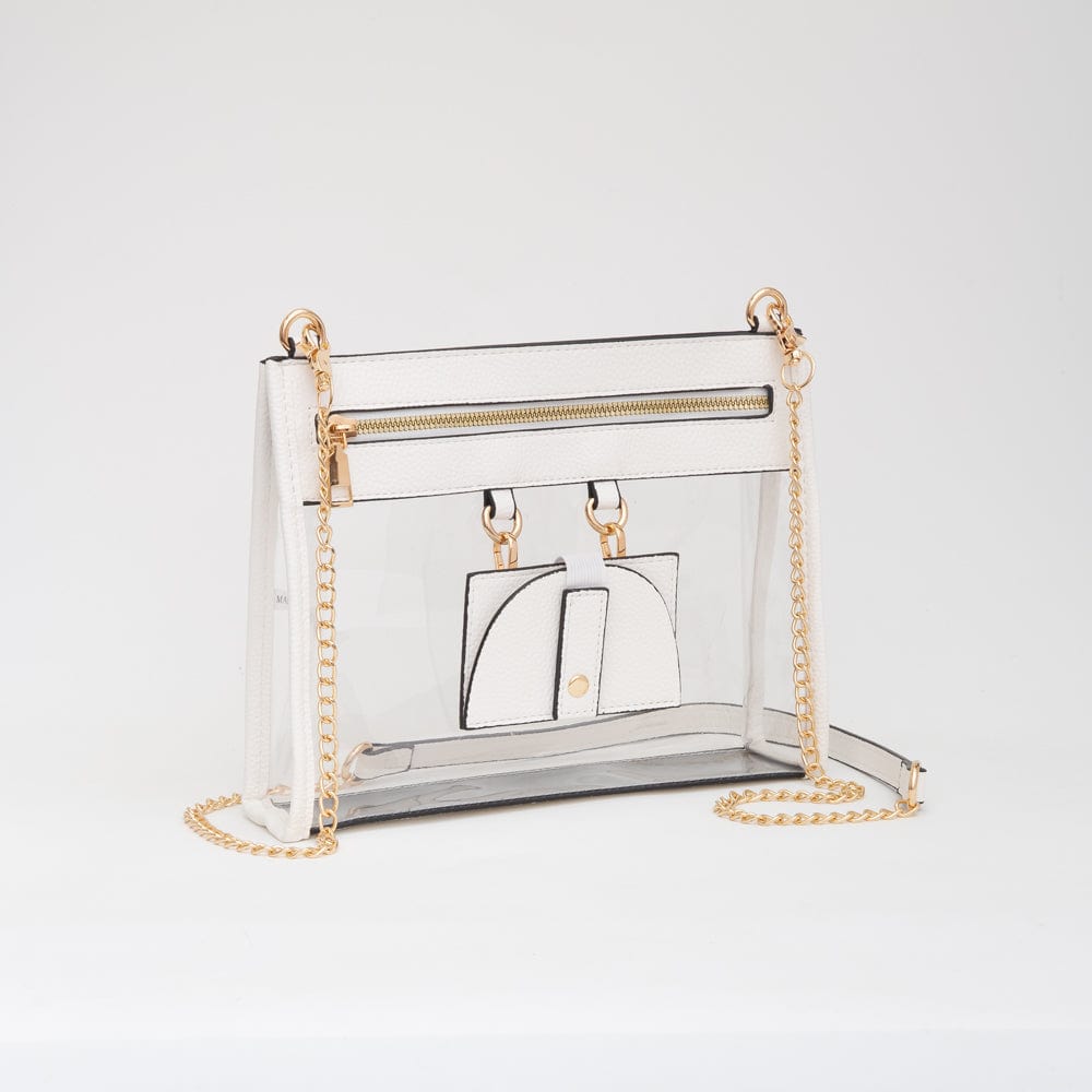 TG10666 Clear Gameday Crossbody Bag With Sunglasses Holder - MiMi Wholesale