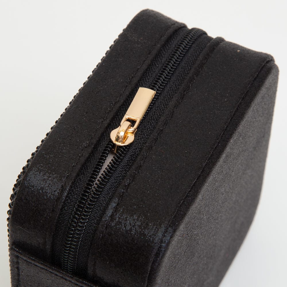 TG10699 Rhinestone Zip Around Square Jewelry Box - MiMi Wholesale