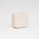 TG10707 Quilted Zip Around Square Jewelry Box - MiMi Wholesale