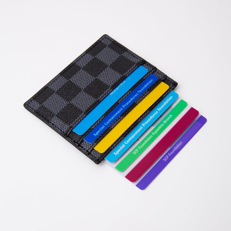 TG10716 Checker Print Cardholder - MiMi Wholesale