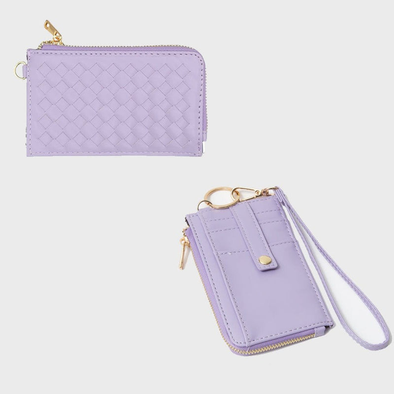 TG10717 Woven Slim Cardholder Wallet With Wristlet - MiMi Wholesale