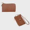 TG10717 Woven Slim Cardholder Wallet With Wristlet - MiMi Wholesale