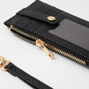 TG10721 Quilted Chevron Slim Cardholder Wallet With Wristlet - MiMi Wholesale