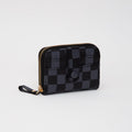 TG10739 Small Checker Zip Wallet - MiMi Wholesale