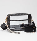 TG10753 Checker Clear Crossbody Bag - MiMi Wholesale